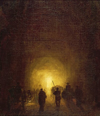 Die Posillipo-Höhle in Neapel von Hubert Robert